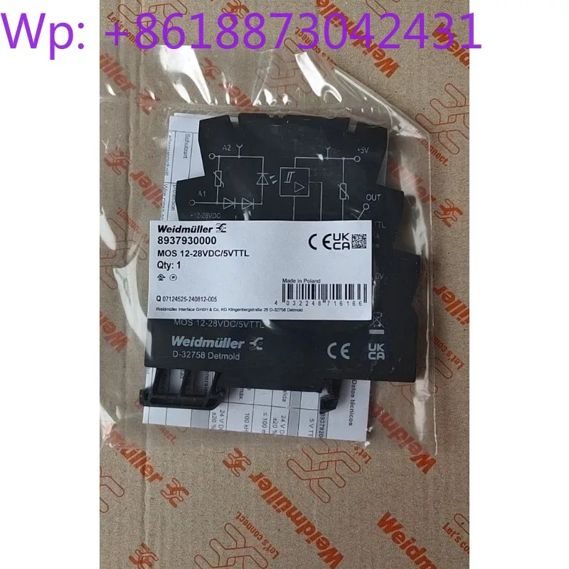 오리지널 Weidmller TTL 신호 릴레이 MOS 12-28VDC/5V 8937930000
