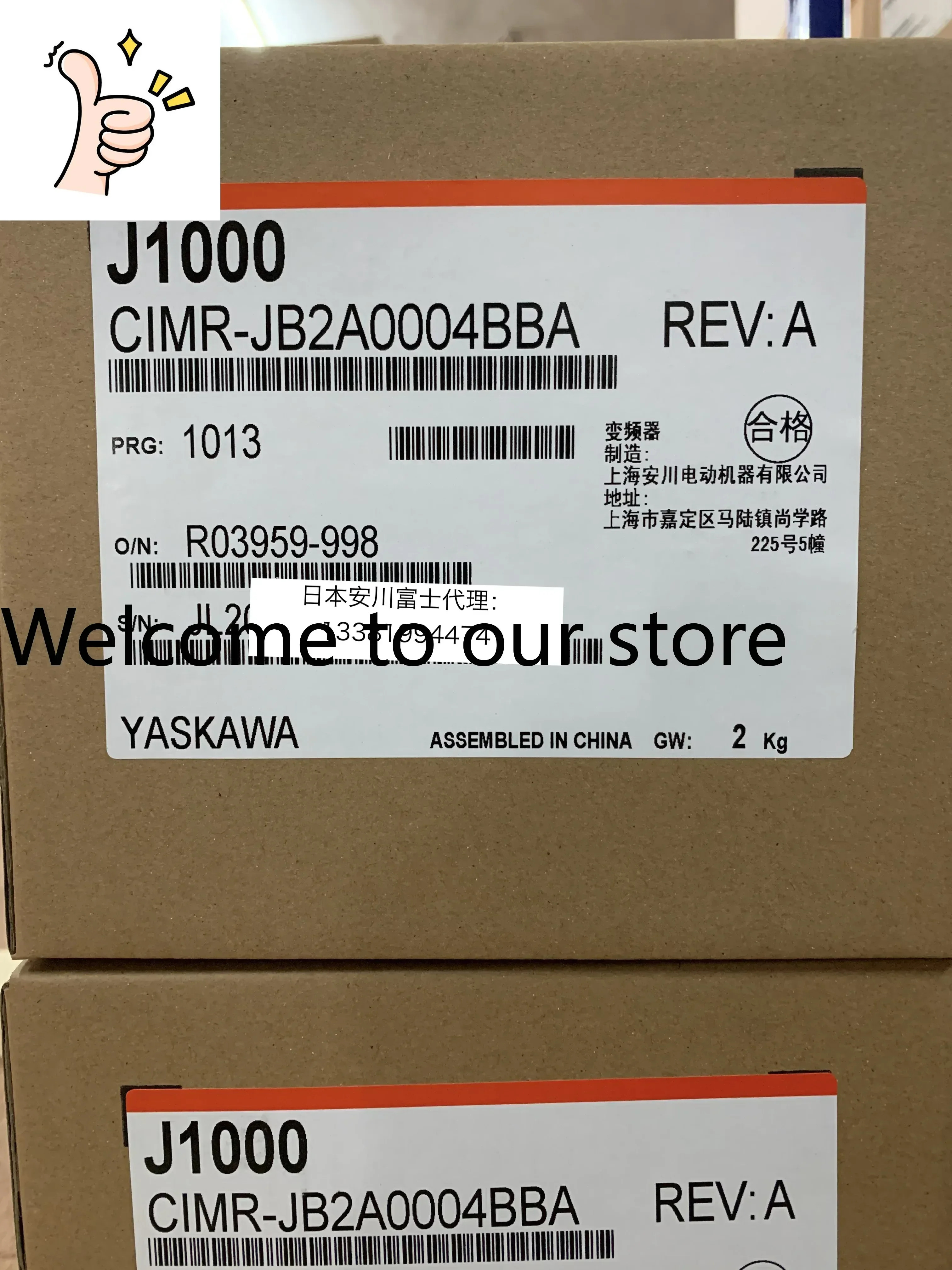 2025.4신형 야스카와 인버터 J1000 시리즈 CIMR-JB2A0004BBA/BAA 0.4KW 3 220V