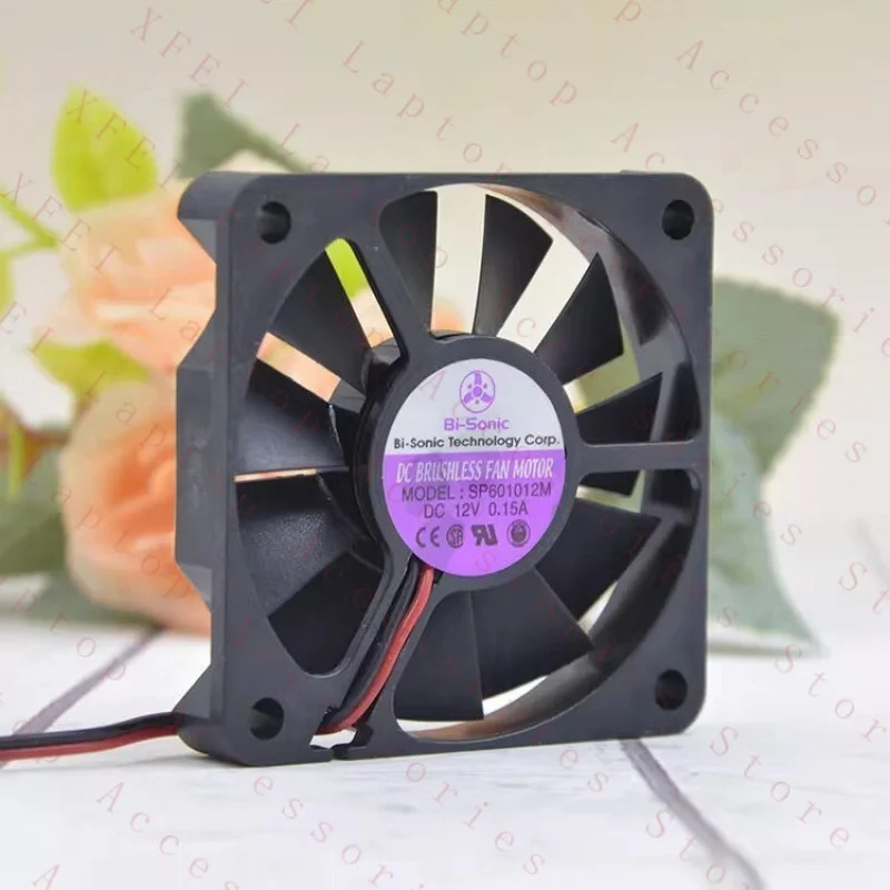 C SP601012M 12V 0.15A 6010 6CM 2선식 냉각팬