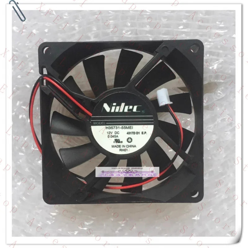 C H35731-55MEI DC12V 0.045A 8015 8cm 2선식 냉각팬