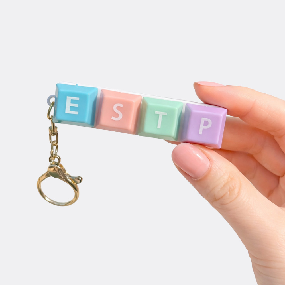 빌리네집 키캡 키보드 키링 MBTI 클릭커 딸깍이 가방 인형 키링 만들기 - 상품 이미지