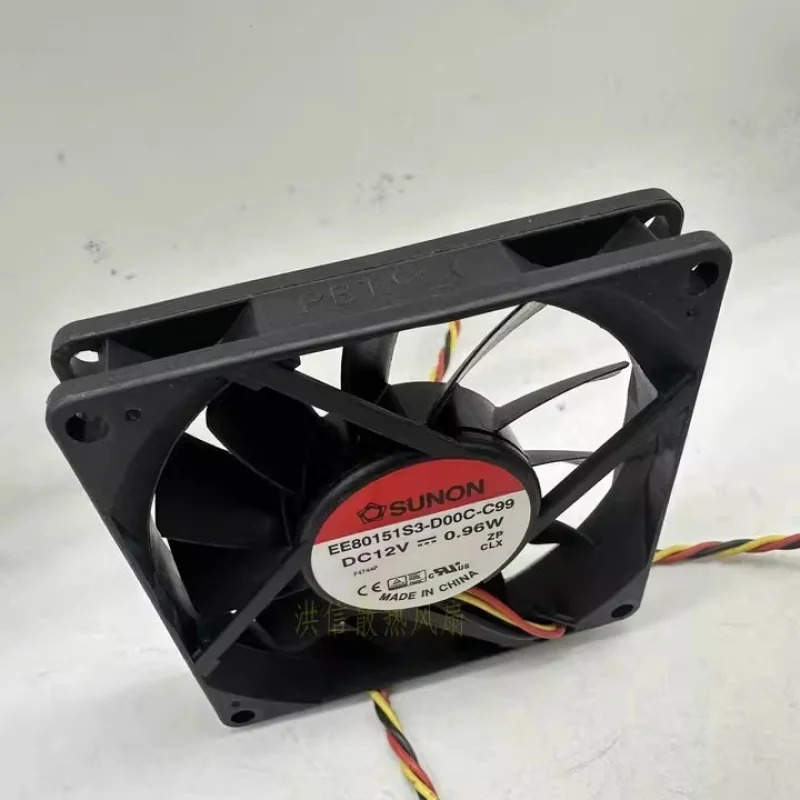 C SUNON 팬EE80151S3-D00C-C99 DC12V 0.96W 8015 80x15MM 3선 냉각팬