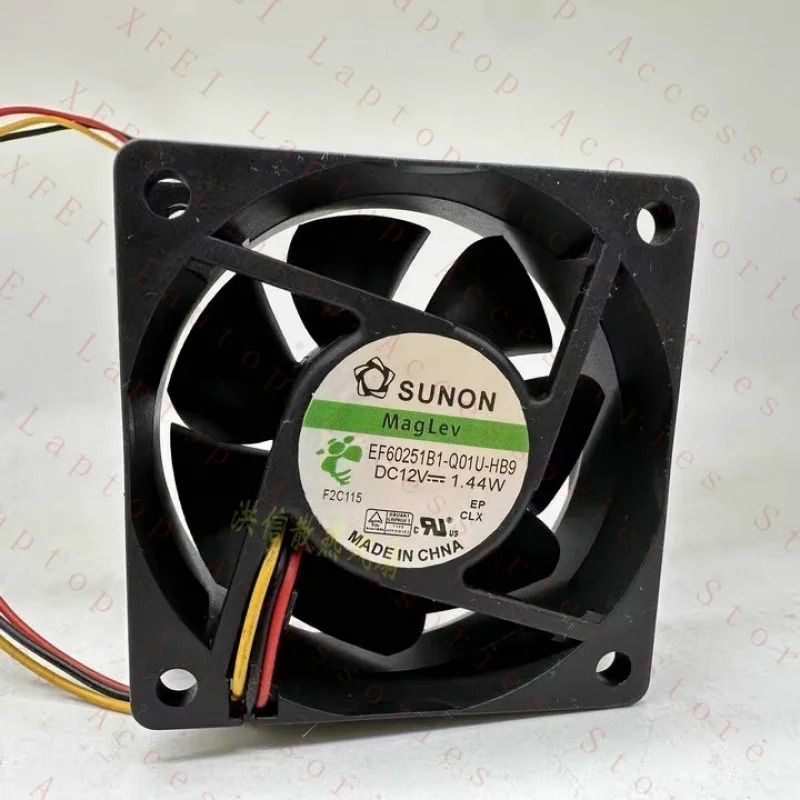 C EF60251B1-Q01U-HB9 6025 12V 1.44W 6CM 냉각팬