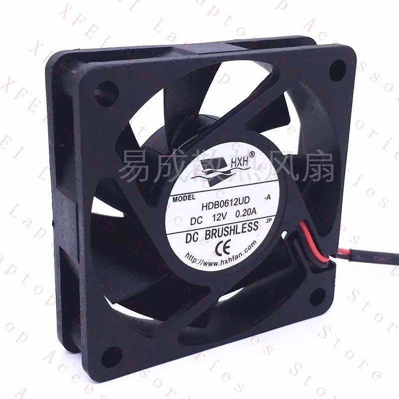 C HDB0612UD DC12V 0.20A 6CM 6015 2선식 전력 인버터 냉각팬