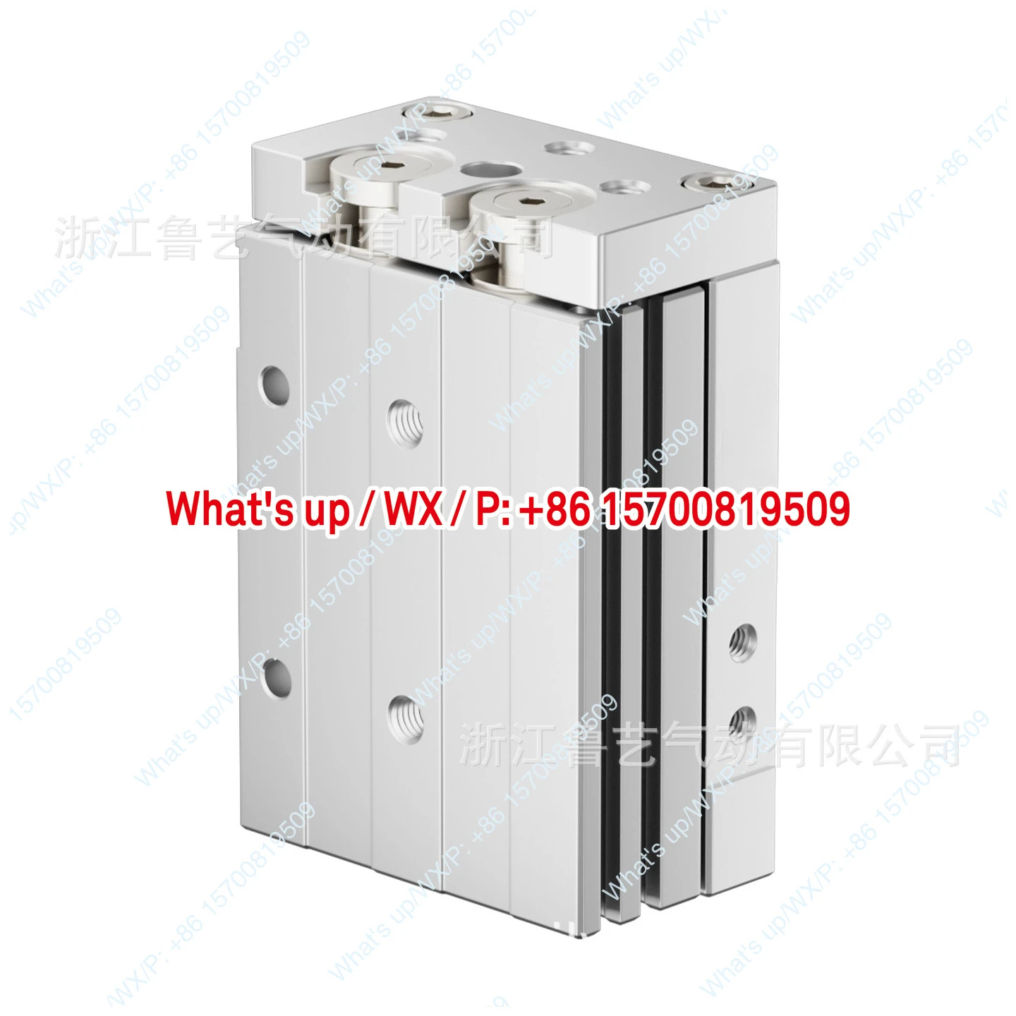 이중축 원형 볼 정밀 슬라이드 실린더 HLQ HLQL6 8 12 16 20 25