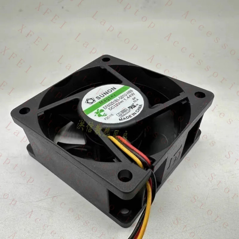 C EF60251B1-Q01U-HB9 6025 12V 1.44W 6CM 냉각팬
