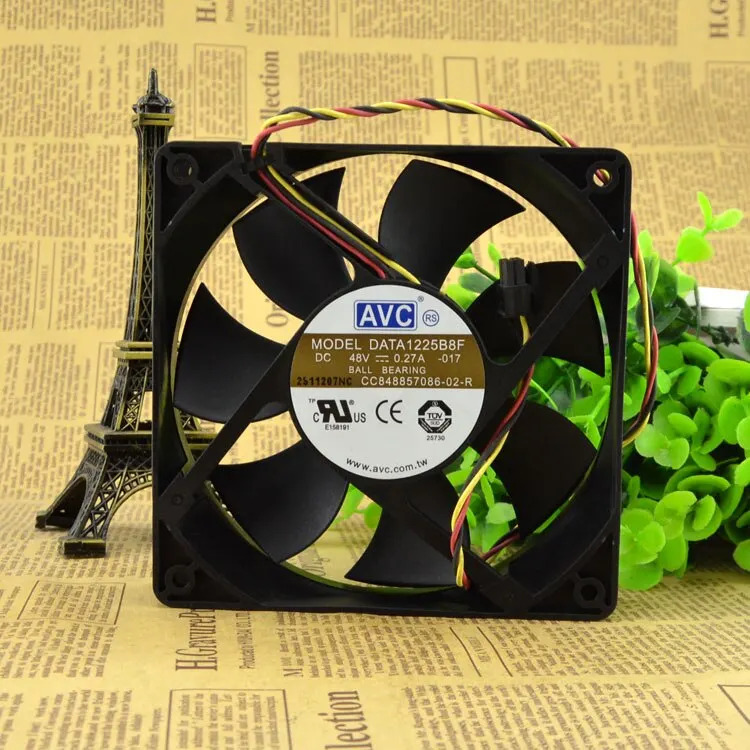 C Data1225b8f 148V 0.27a 12cm/cm 3선 스위치 팬