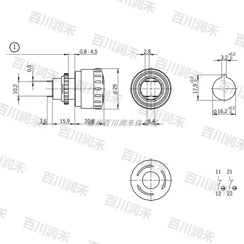 Euchner ES-XA1E-BV3U02R 비상 정지 스위치 106435 새