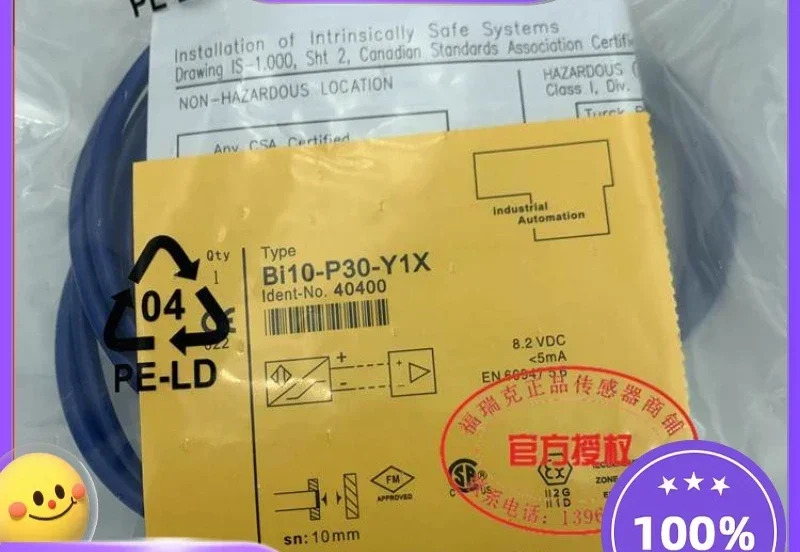 유도형 스위치 BI10-P30-Y1X 8.2V 본질적 안전형
