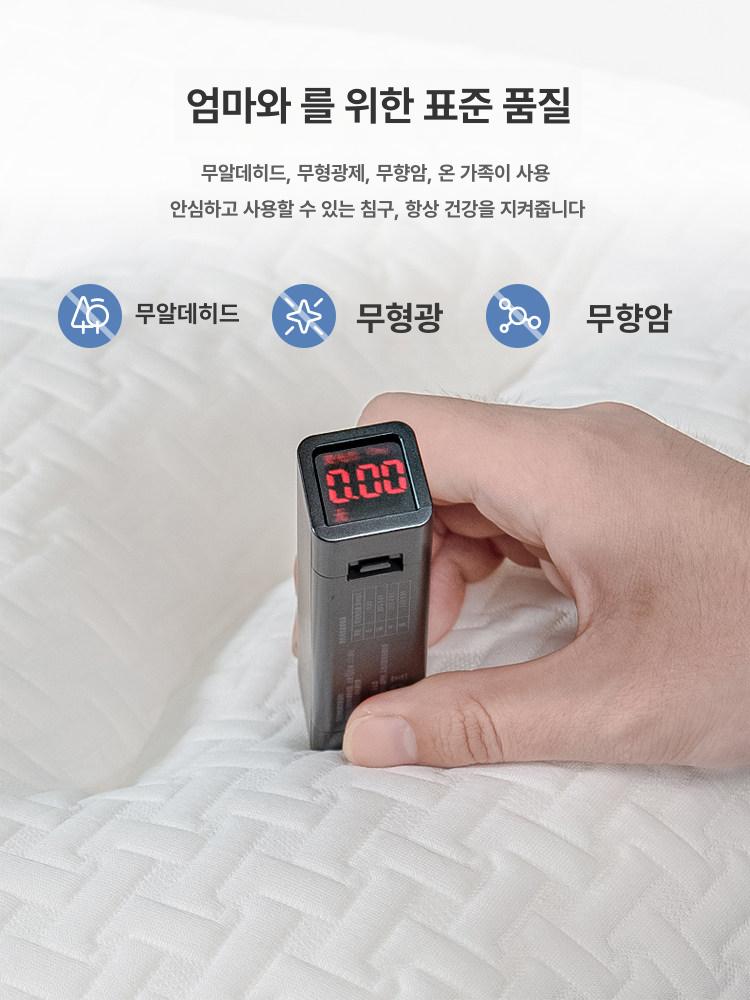 선물용 깊은수면 어른베개 인체공학 메모리폼 목편한 호텔 48x74 2개 세트 진파랑 성인용 5-8cm - 상세 이미지 2