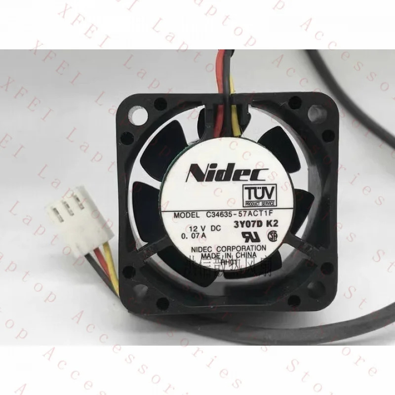 C Nidec 팬4020 C34635-57ACT1F DC12V 0.07A 4CM 3와이어