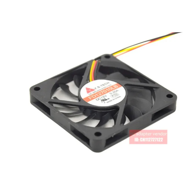 JFG Y.S.TECH FD127010LB 7CM 7010 DC12v 0.2A 그래픽 카드 냉각팬용