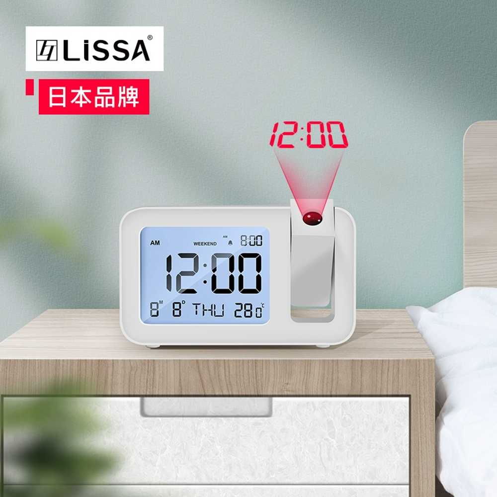 LED 빔 프로젝트 시계 탁상 용 온도 인테리어 달력 알람 - 상세 이미지 3
