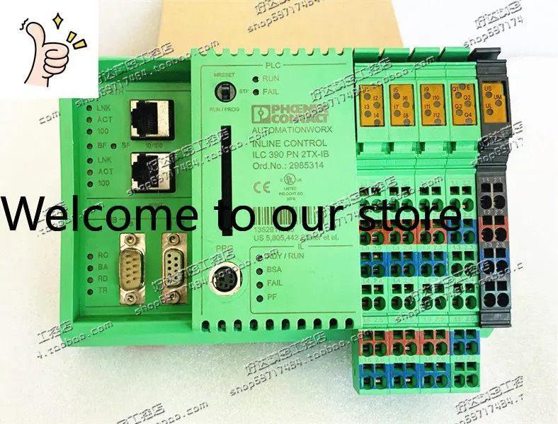 오리지널 피닉스 2985314 컨트롤러 - ILC 390 PN 2TX-IB