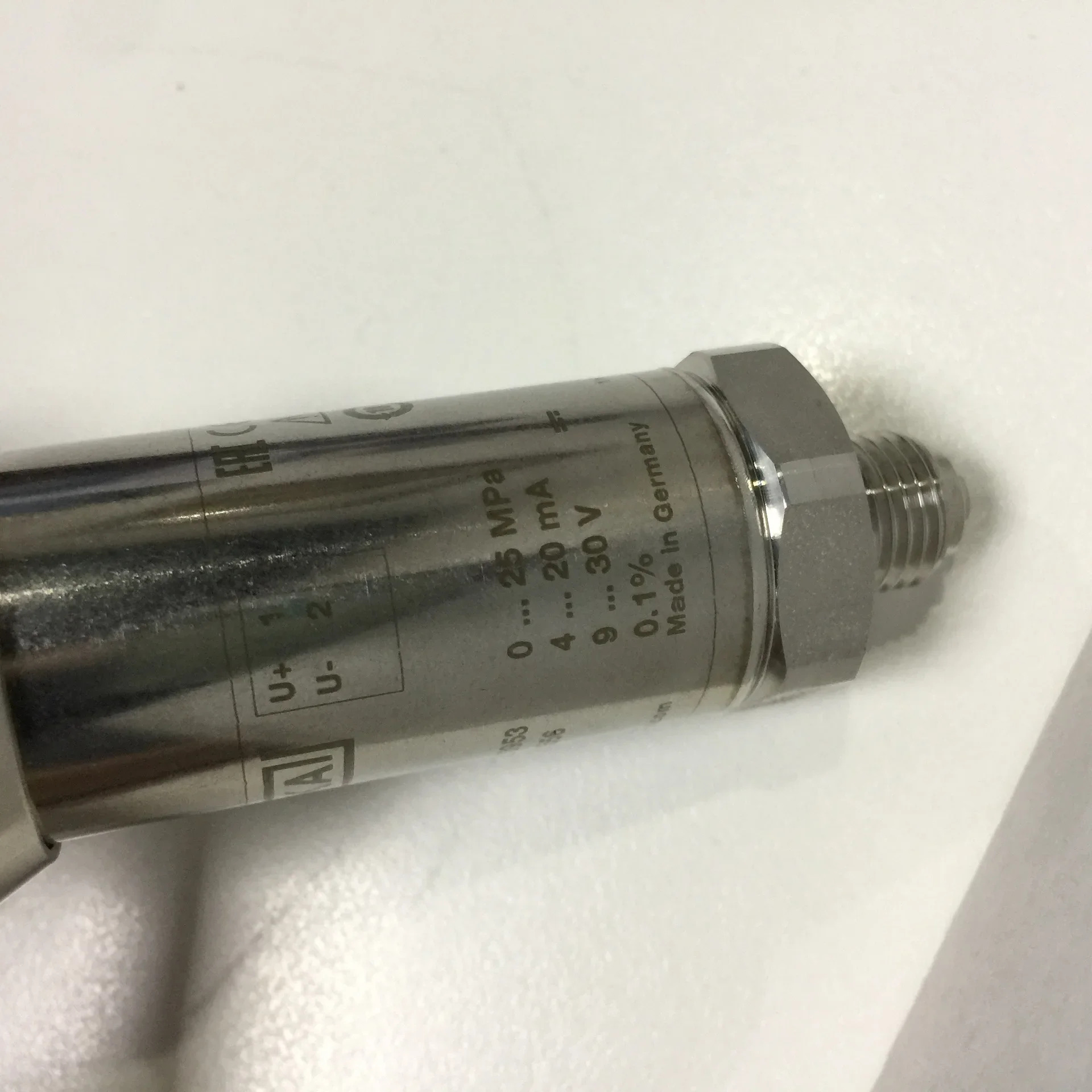 독일 WIKA 압력 트랜스미터 P-30 0-25MPA 4-20MA 0.1% 정확도 호스맨 커넥터