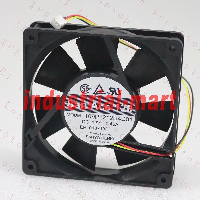 C 새 109P1212H4D01 DC12V 0.45A 3선 팬 xpi