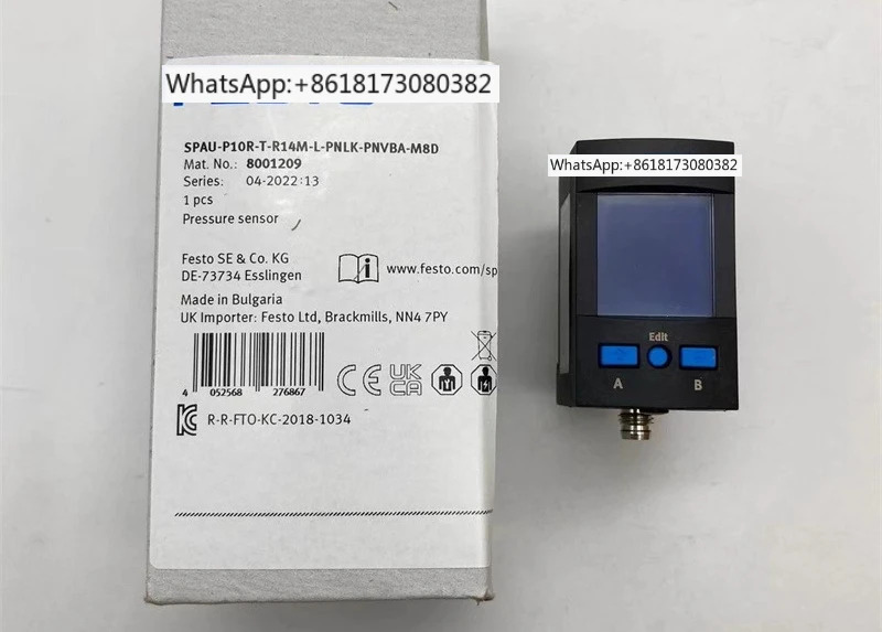 압력센서 SPAU-P10R-T-R14M-L-PNLK-PNVBA-M8D 8001209