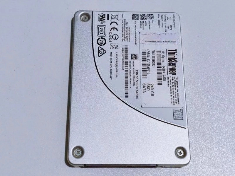 Lenovo호환 S3520 240G SATA SSD 00XH293 2.5인치분해된 리퍼