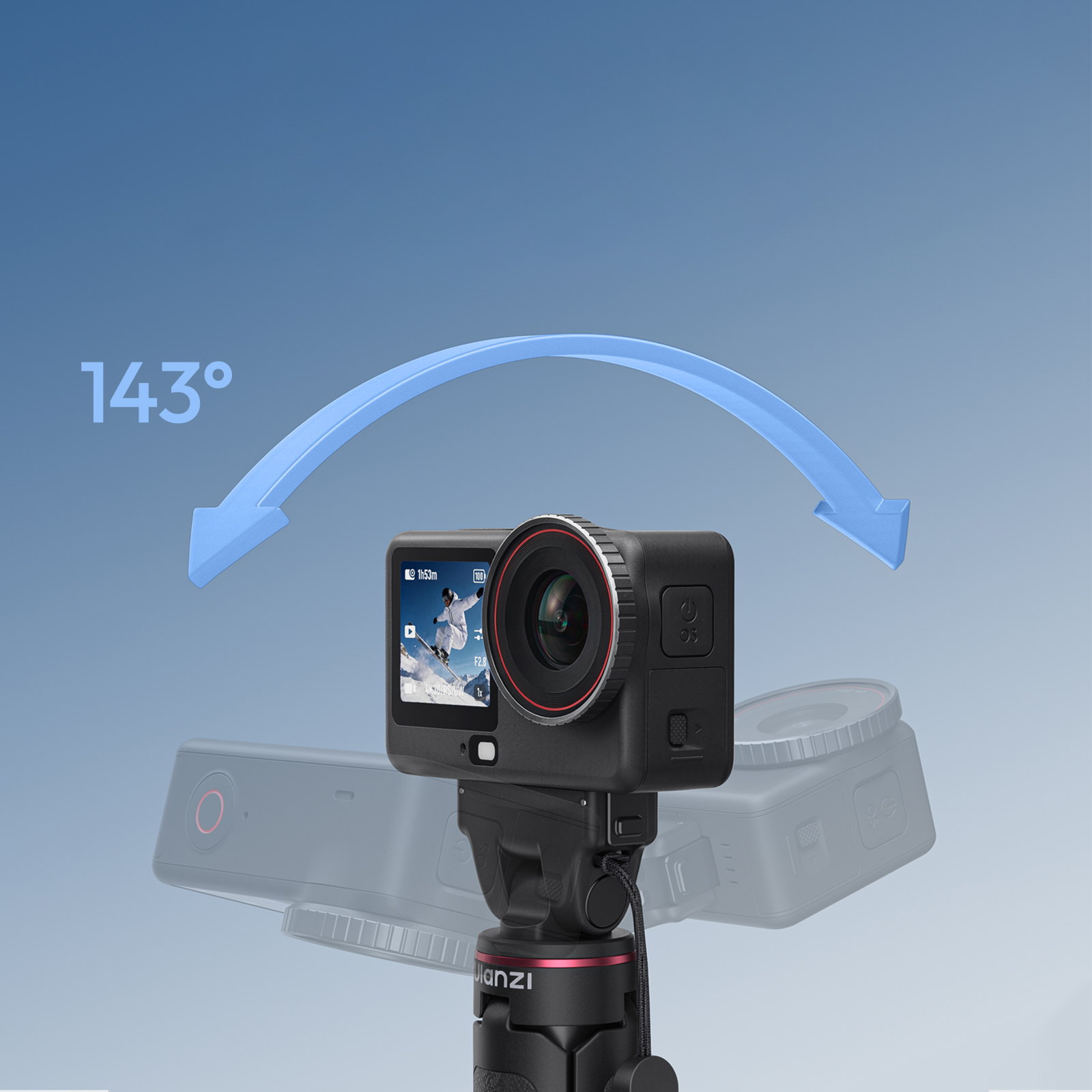울란지 MT99 DJI 오즈모 액션6 나노 전용 미니 셀카봉 삼각대 거치대 이미지 6