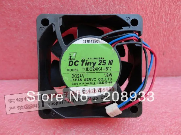 SERVO TUDC24K4-617 24V 1.8W 6025 6CM 3 라드라이브 프린터 팬
