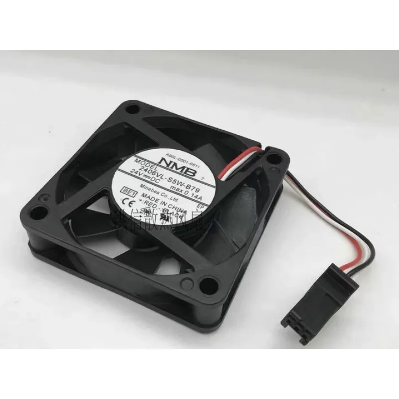 C NMB 팬2406VL-S5W-B79 A90L-0001-0511 DC24V 0.14A 6015 6cm 3선