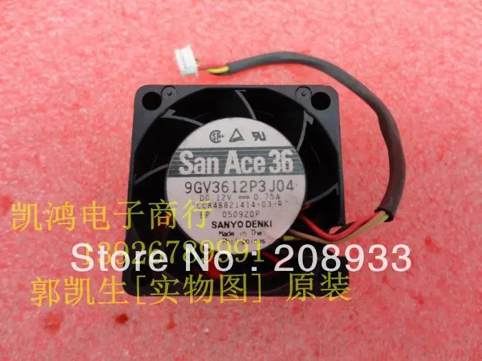 9G3612P3J04 12V 0.75A 3828 3.8CM 팬