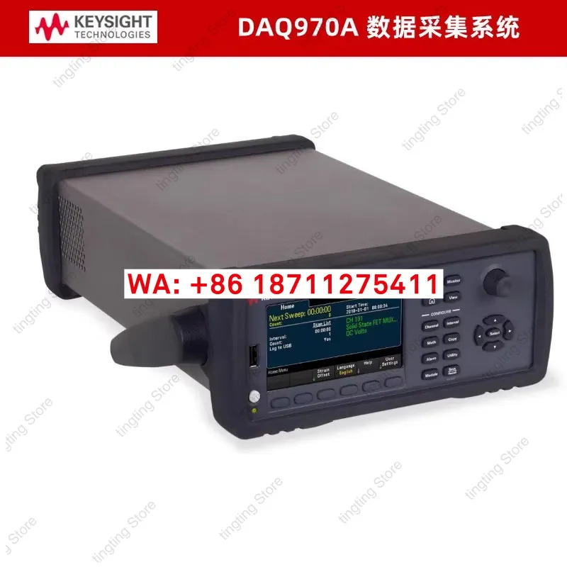 이는 KEYSIGHT DAQ970A 데이터 수집 장치 DAQ973A 온도 검사 기록 DAQM901A 모듈