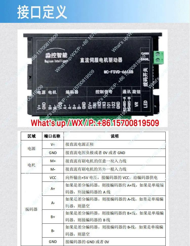 12V 24V 36V DC 모터 구동 위치 정밀 제어 엔코더 지원 PID 그레이팅