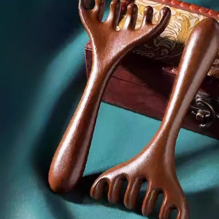 손잡이형 두피 지압 괄사 마사지 빗 촉진 휴대 간편 가벼운 무게 여행용 출장용