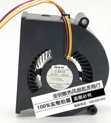 C-E01C DC 12V 400MA 4선 80x73x25mm 서버 프로젝터 냉각팬
