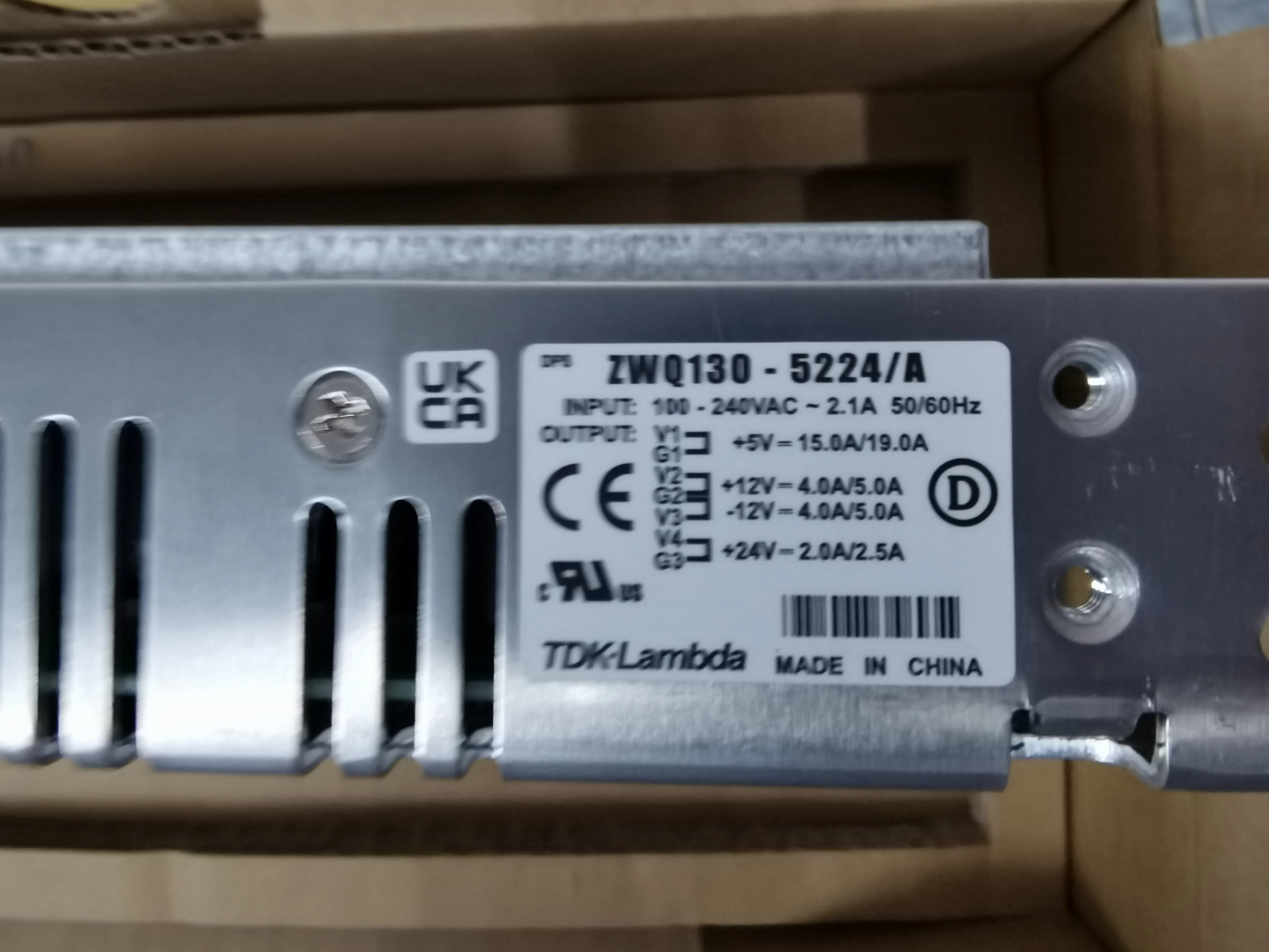 ZWQ130-5224/A TDK-LAMBDA 5V12V1V24V 4방향 출력 원본