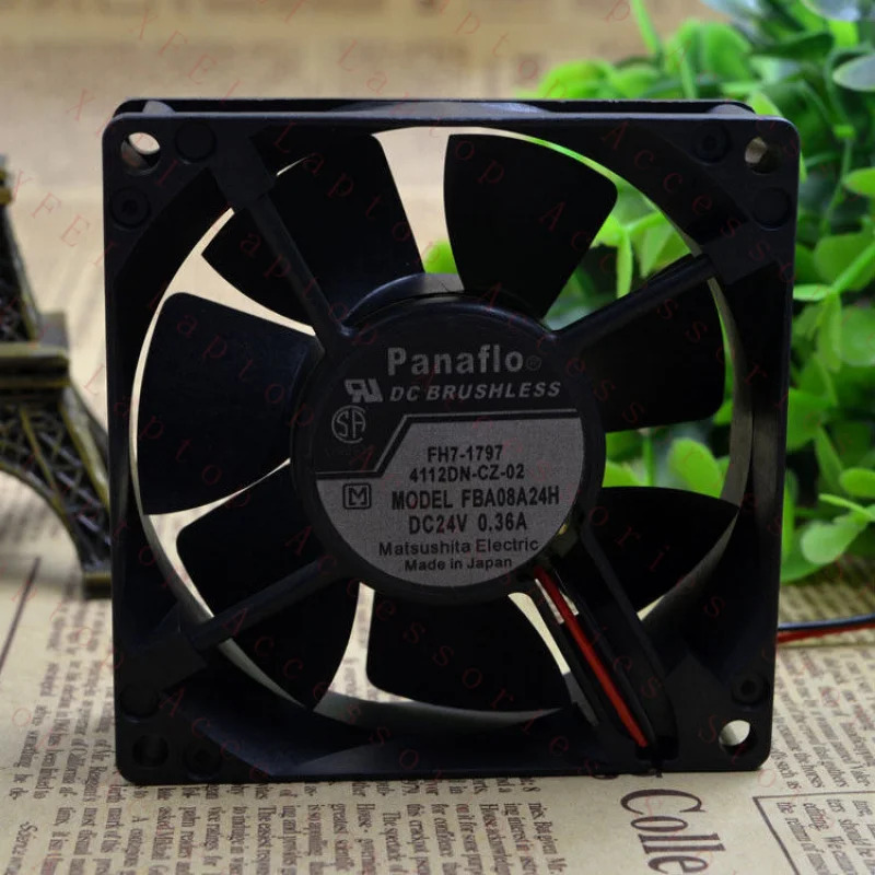C FBA08A24H 냉각팬 DC24V 0.15A 8CM 80x80x25mm 2핀 새