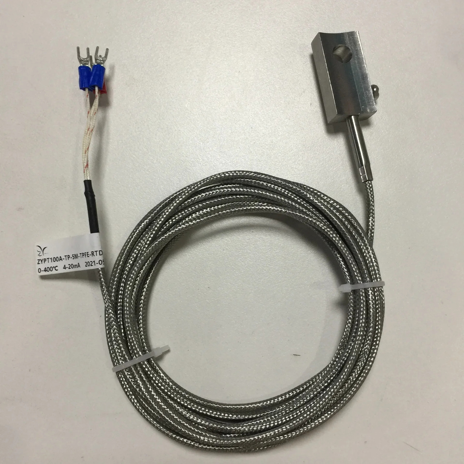 ZYSNSOR 금속 SMD 온도 센서 0-400  ZYPT100A-TP-5M-RTD01
