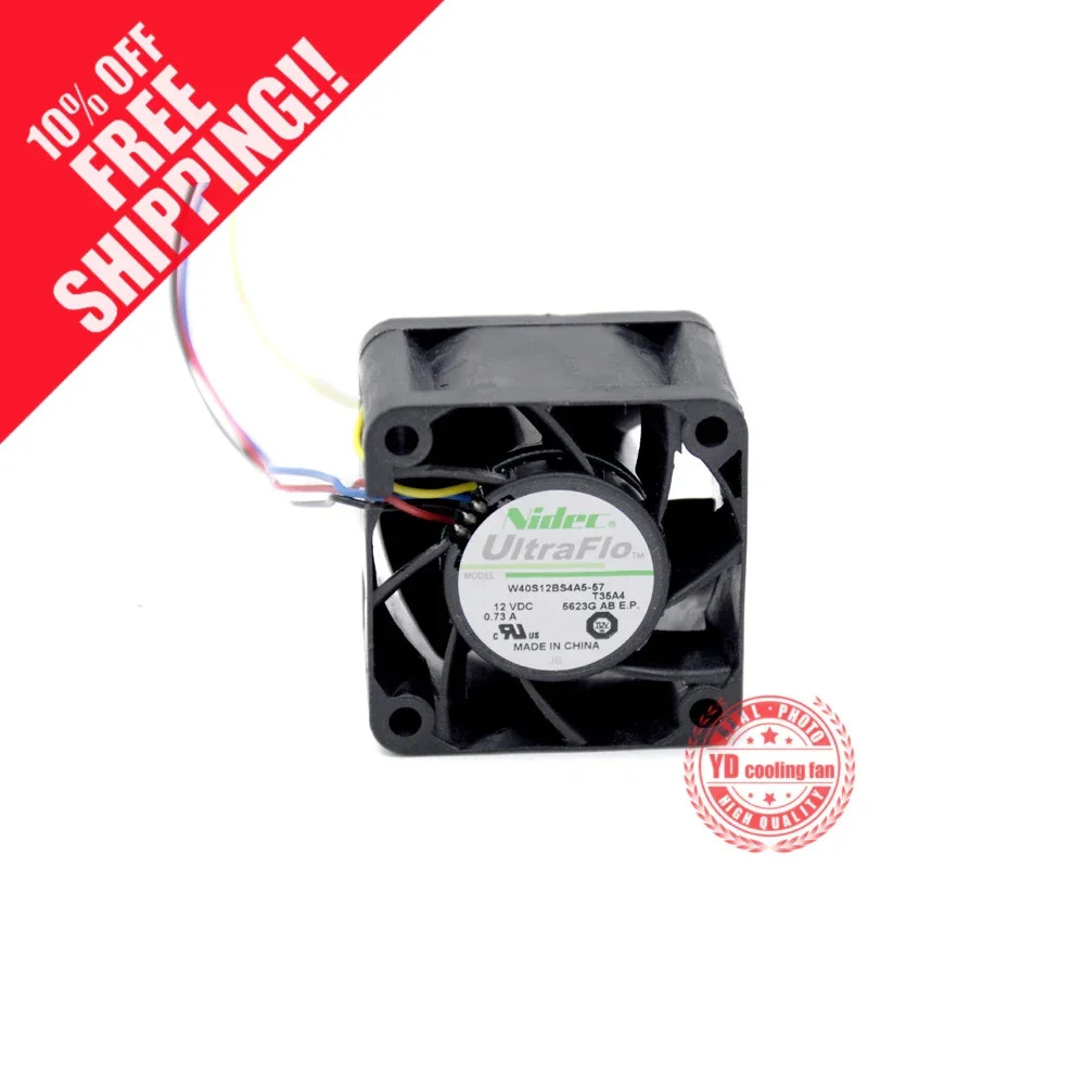 JFG 니덱 V40S12BUB5-07A21 4028 12V 0.55A 4CM 서버 냉각팬용
