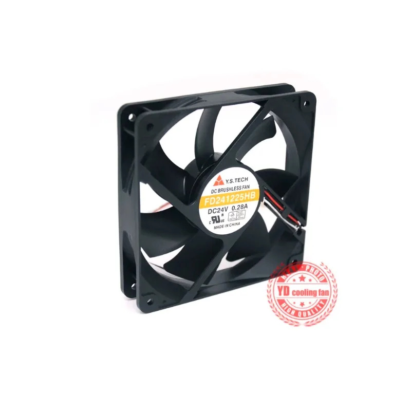JFG Y.S.TECH FD241225HB 112CM 24V 0.28A 주파수 변환기 냉각팬