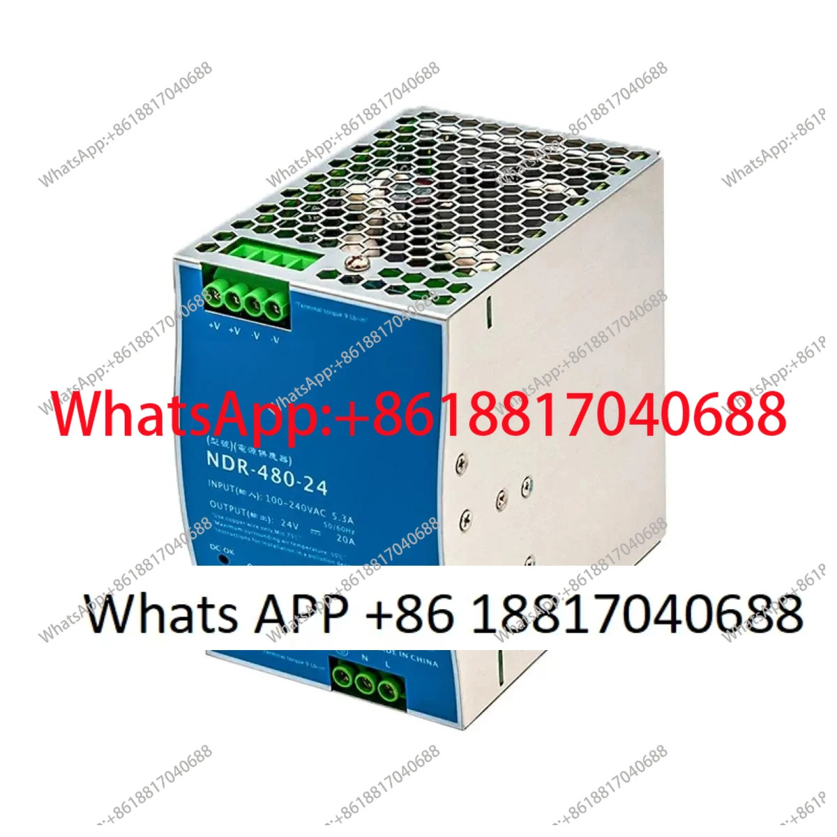 NDR-480-24 480W 24V 20A 레일형 스위칭 전원공급장치