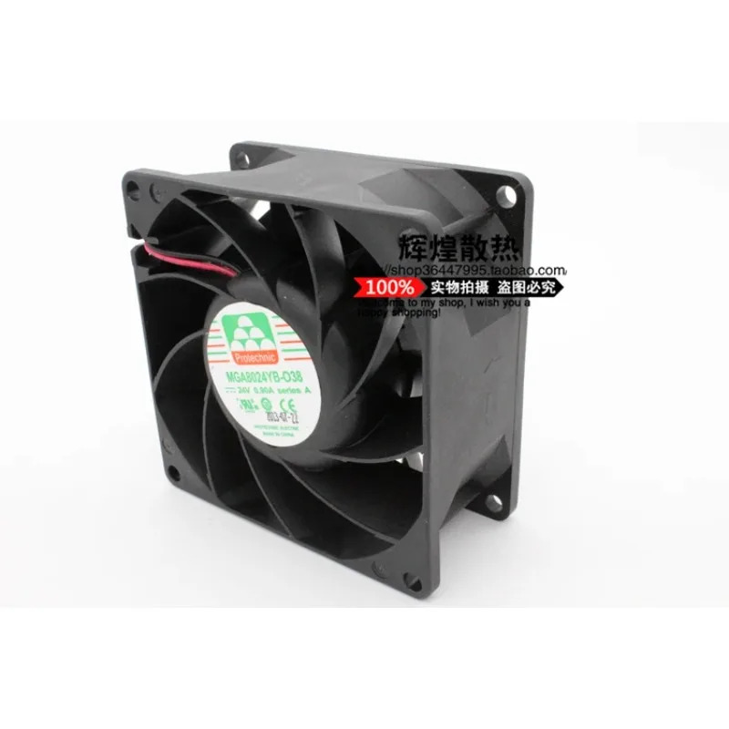 JFG 프로테크닉 MGA8024YB-03 24V 0.90A 8CM 8038 주파수 변환기 냉각팬