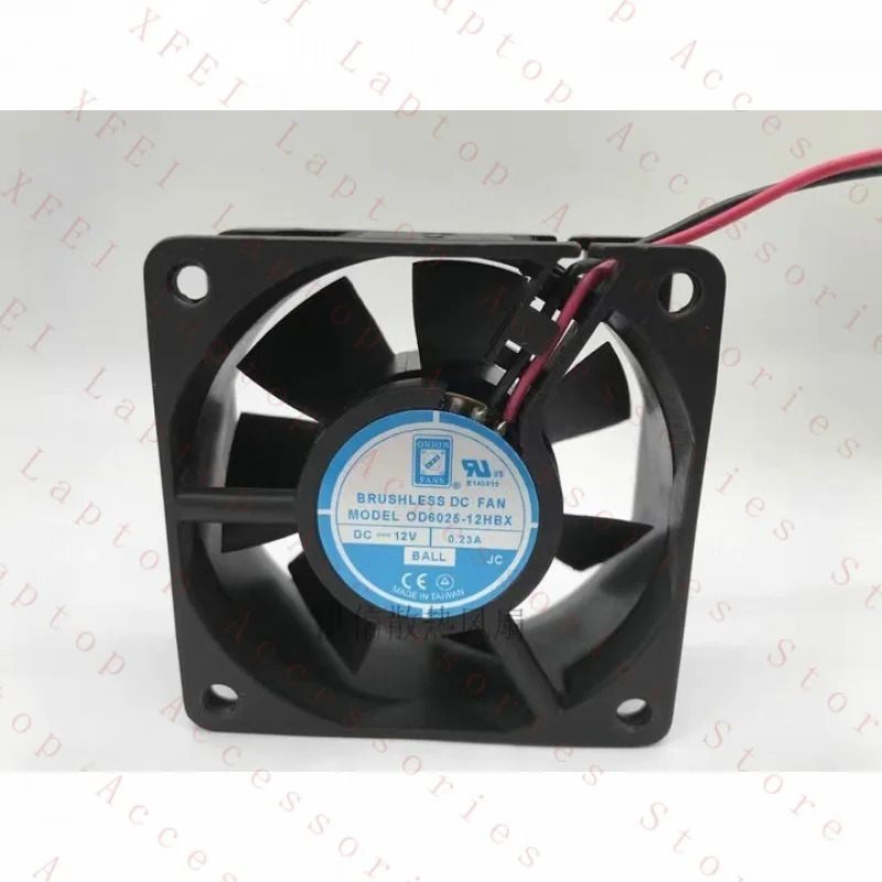 C 오리온 팬팬 OD6025-12HBX DC12V 0.23A 6025 6CM 2선 냉각팬