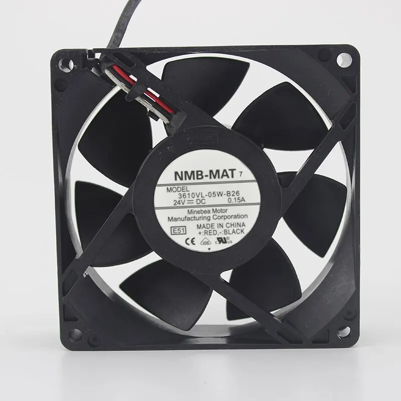9CM 에어 팬3610VL-05W-B30 9025 24V 0.19A 2 라인