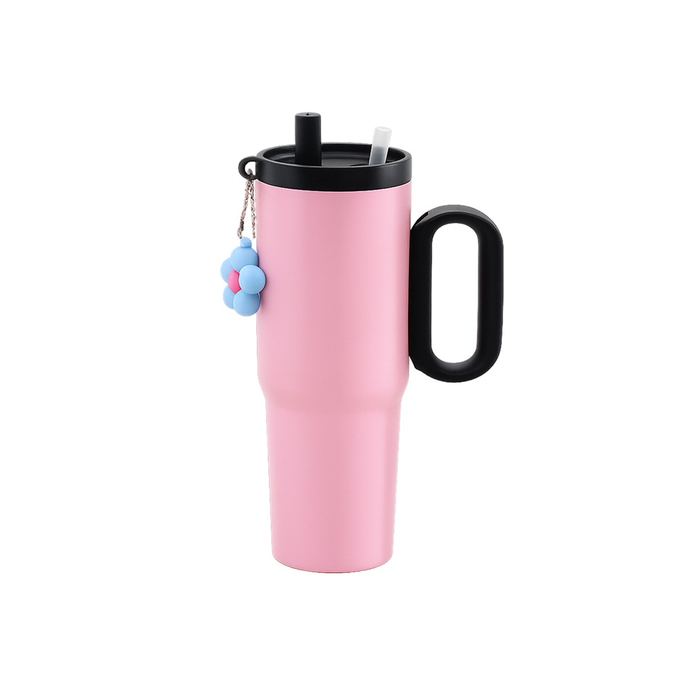 키링 투톤컬러 대용량 빨대텀블러 650ml 손잡이물병 - 상세 이미지 5