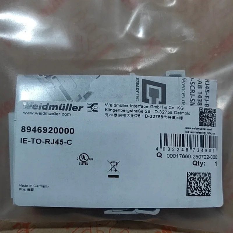 Weidmller 커넥터 IE-TO-RJ45-C 8946920000