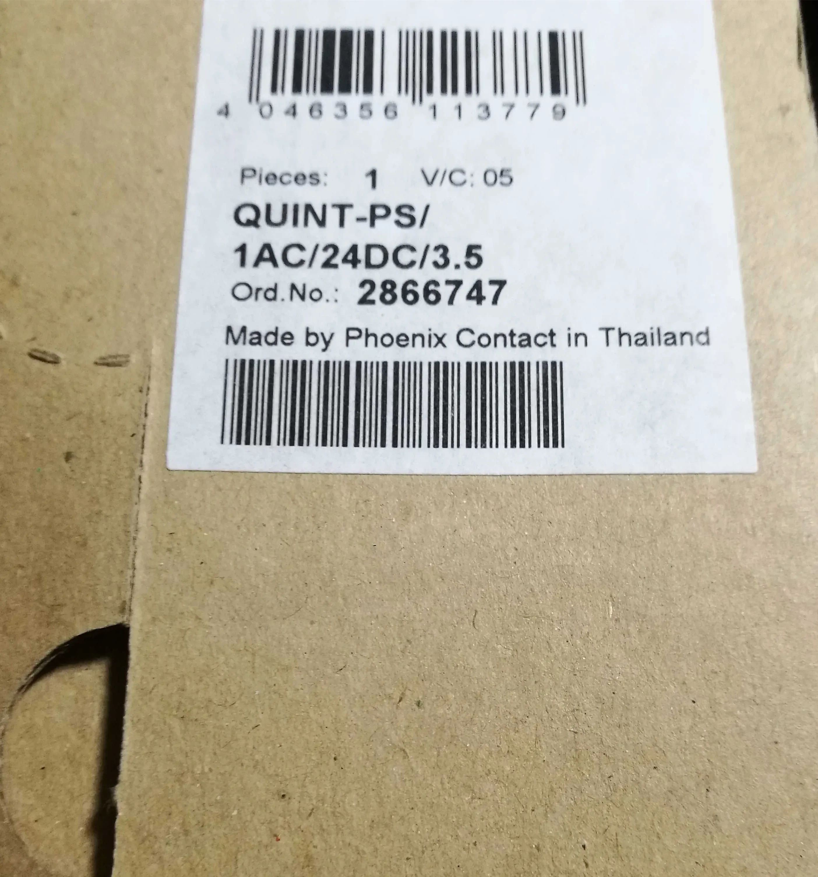 2025.4 피닉스 파워 서플라이 QUINT-PS/1AC/24DC/3.5 납품 2866747