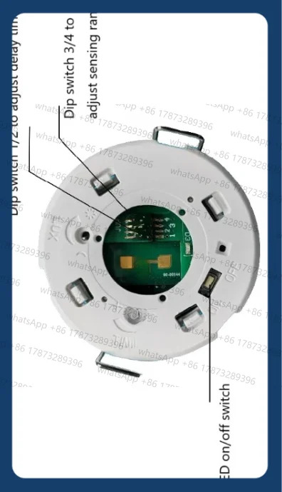 40mm 매립형 인체 정지 감지 센서 모션 고정형 내장 천장 감지기 스위치 드라이 또는 RS485 모드버스