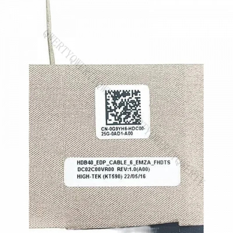 델 래티튜드 7430 E7430 DC02C00VR00 0G9YH6AYLCD EDP 터치 스크린 케이블 HDB40