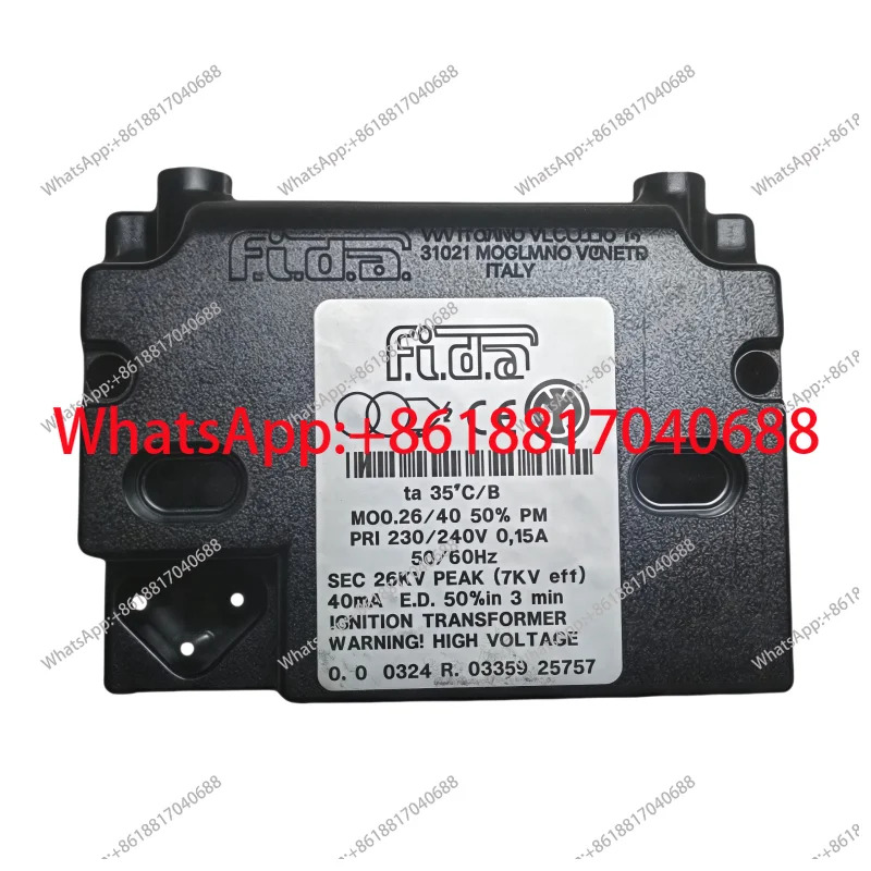 FIDA Feida 1 x 26KV 단일 단계 이단계 점화 변압기