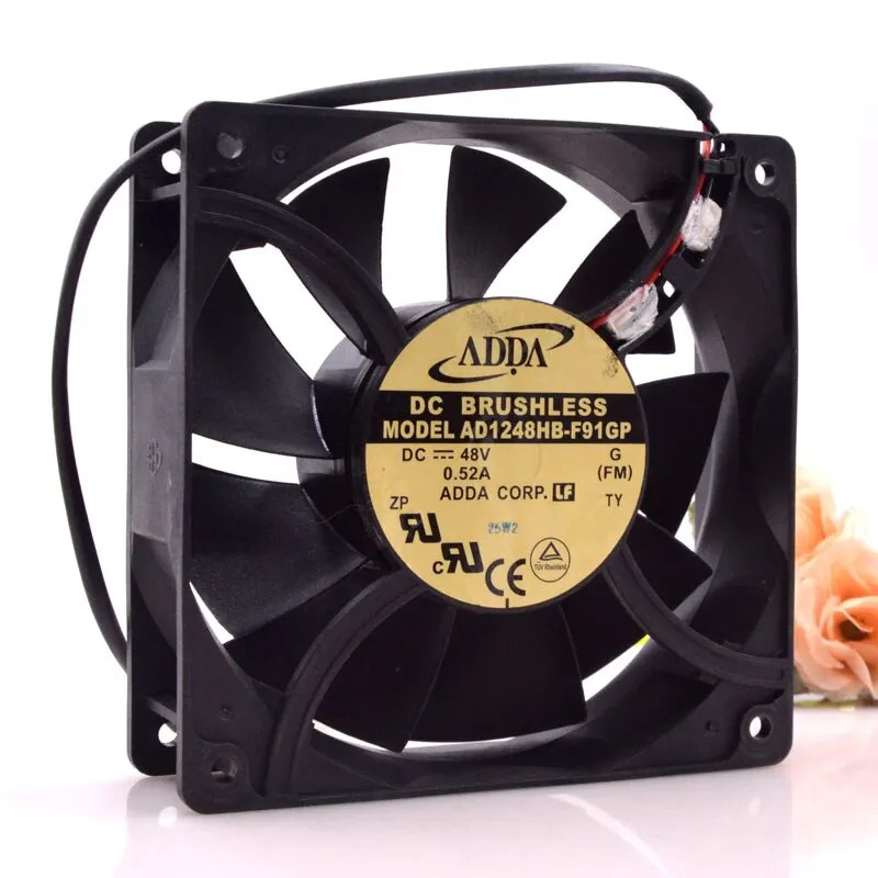 Adda/Co-Hi AD1248HB-F91GP 12038 48V 0.52A 12CM 스위치 냉각팬