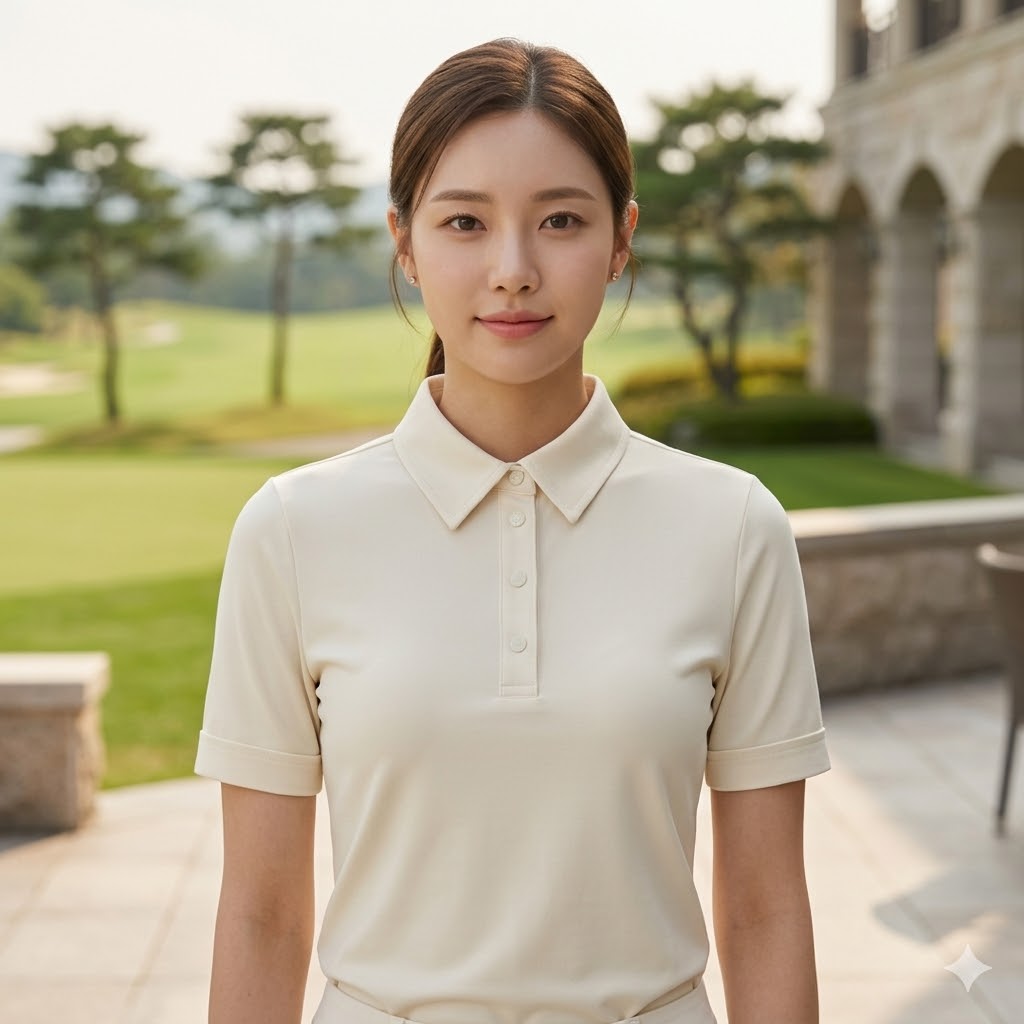 볼빅 여름 여성 골프웨어 자외선차단 냉감 골프 카라 반팔티셔츠 - 상품 이미지