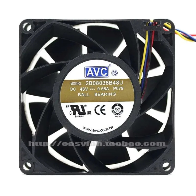 JFG C 2B08038B48U 8038 8CM 48V 0.58A 냉각팬용