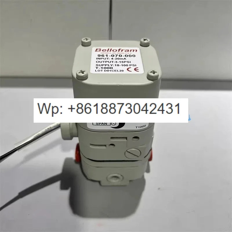 벨로프램 T1000 전기 변환기 비례 밸브 961-070-000