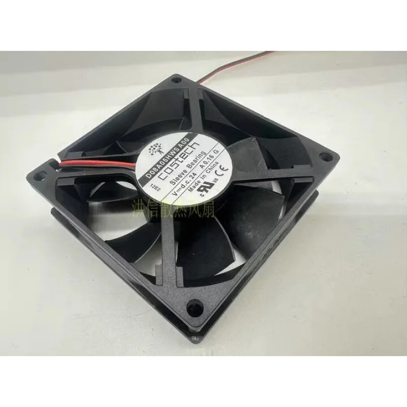 C 테크 팬D08A05HWS A00 DC24V 0.16A 8025 8CM 2선